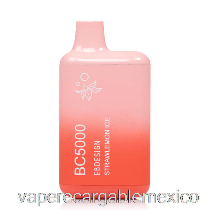 Vape Recargable Bc5000 Desechable Hielo De Paja Y Limón